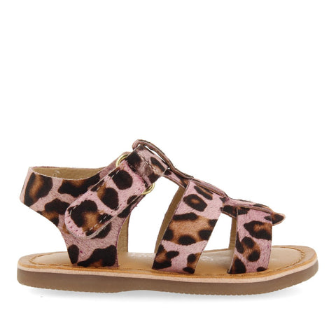 SANDALIAS DE PIEL ESTILO ROMANAS CON ESTAMPADO ANIMAL PARA BEBÉ GENERAC