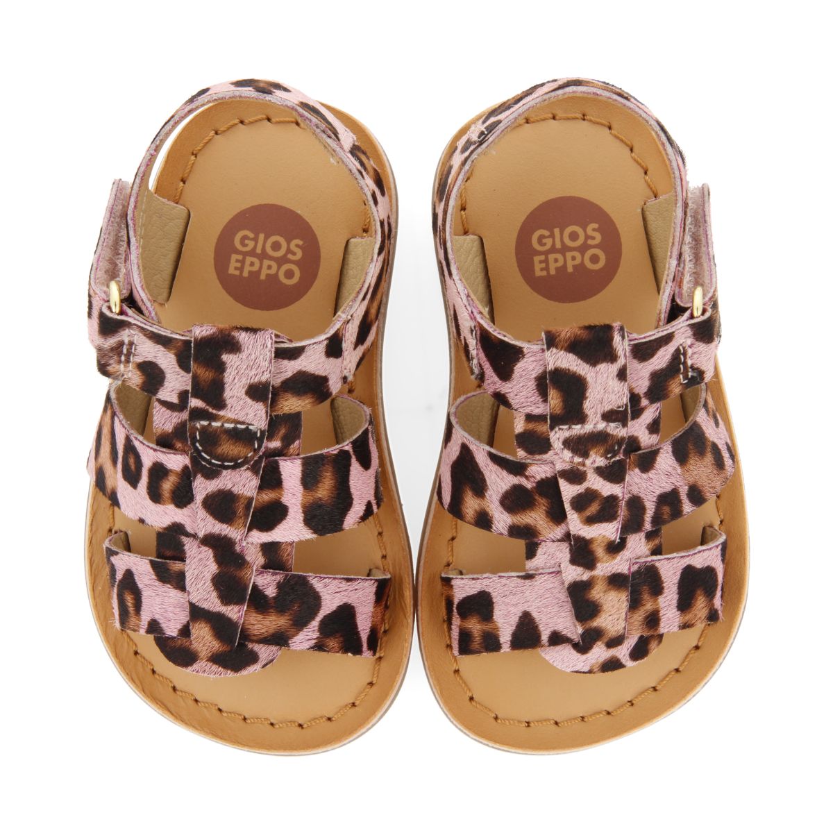 SANDALIAS DE PIEL ESTILO ROMANAS CON ESTAMPADO ANIMAL PARA BEBÉ GENERAC