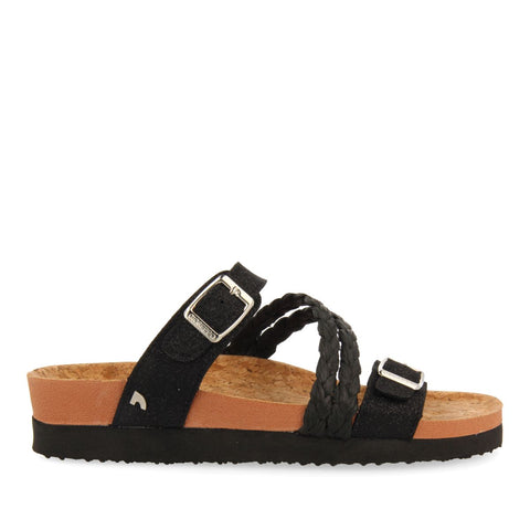 BIO STYLE SANDALS WITH BLACK STRAPS AND BUCKLE FOR WOMEN LOUPIAN