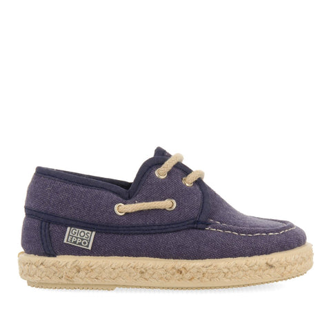 NAVY BLUE NAUTICAL STYLE ESPADRILLES WITH JUTE DETAILS FOR BOYS AND GIRLS ELLENTON