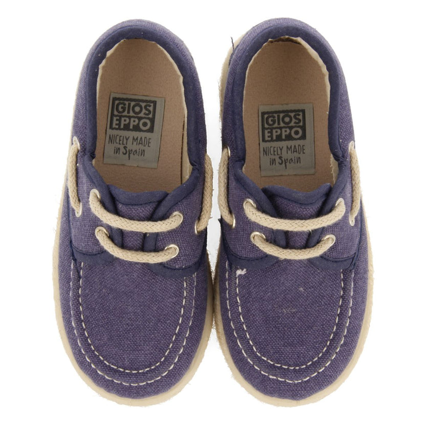 NAVY BLUE NAUTICAL STYLE ESPADRILLES WITH JUTE DETAILS FOR BOYS AND GIRLS ELLENTON