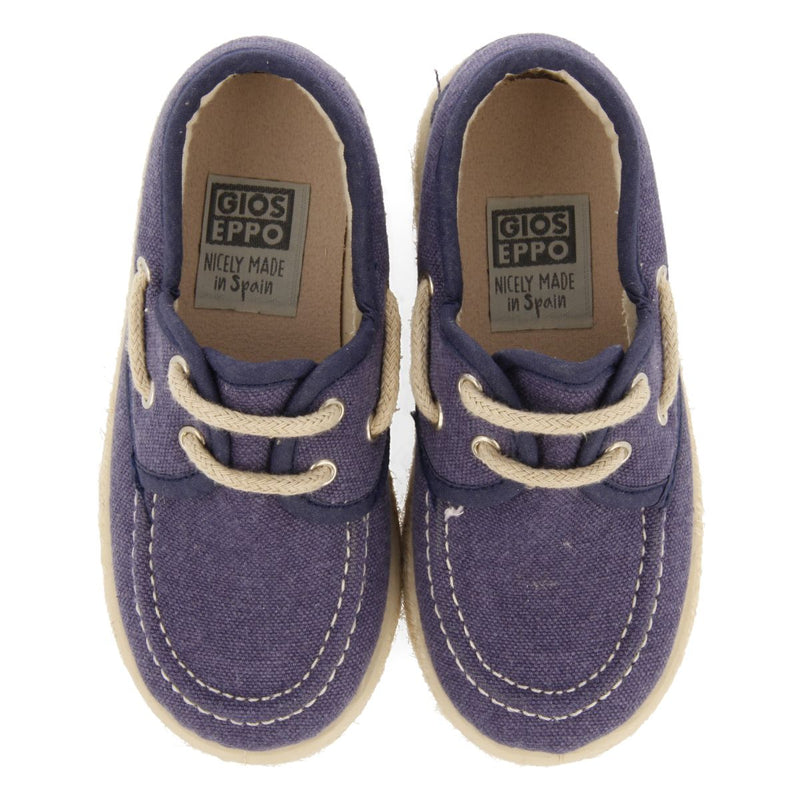 NAVY BLUE NAUTICAL STYLE ESPADRILLES WITH JUTE DETAILS FOR BOYS AND GIRLS ELLENTON
