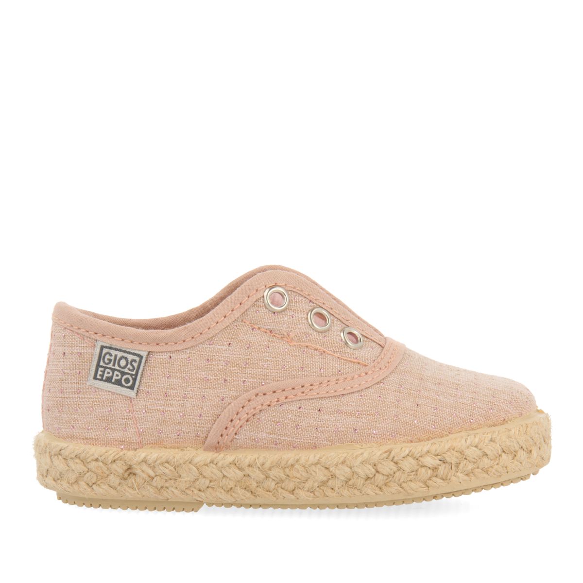 ESPADRILLES ROSAS ESTILO OXFORD CON DETALLES EN YUTE PARA BEBÉ ASSORO