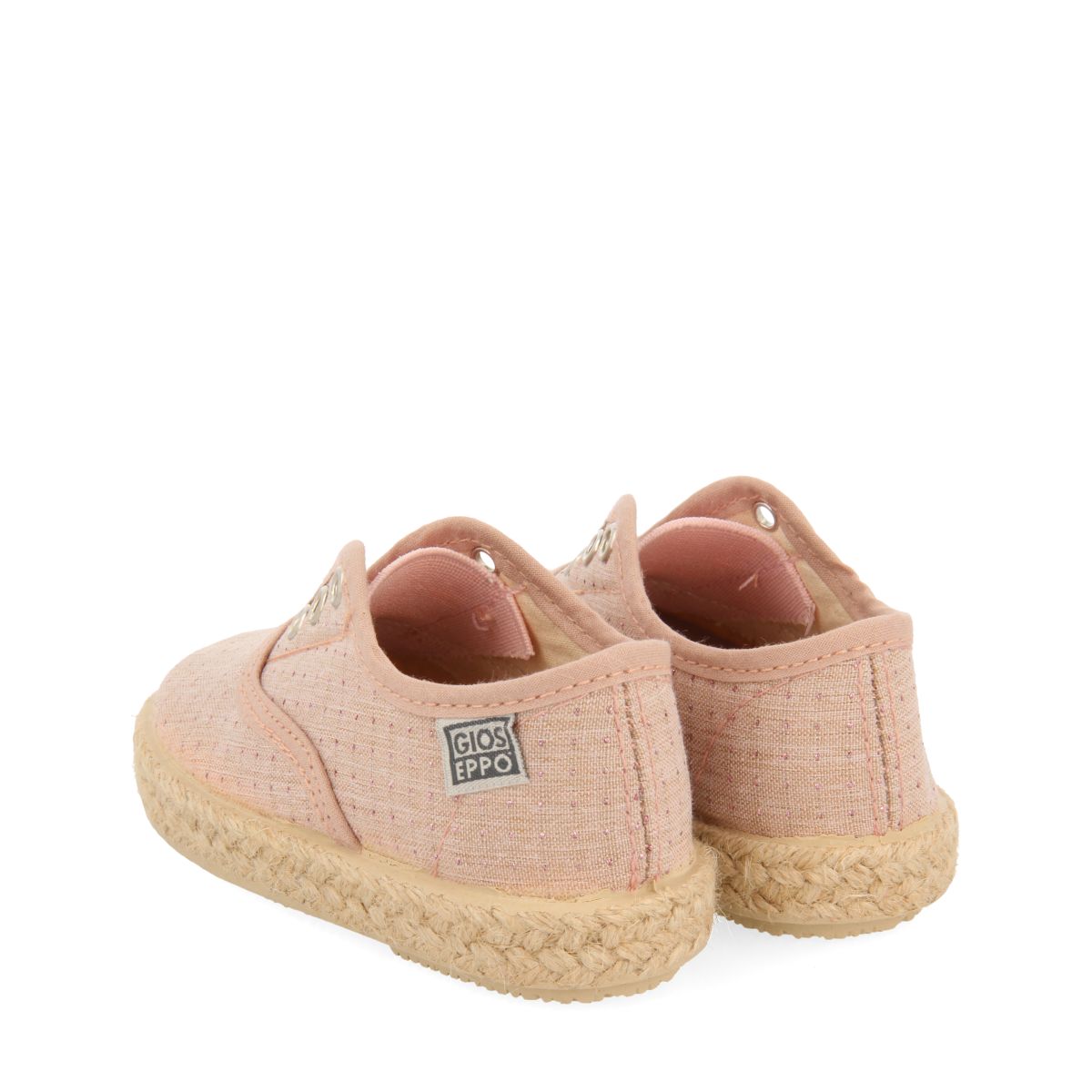 ESPADRILLES ROSAS ESTILO OXFORD CON DETALLES EN YUTE PARA BEBÉ ASSORO