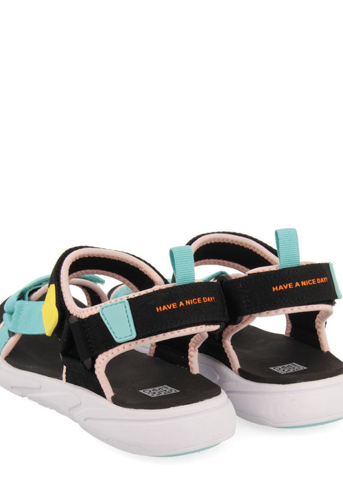 SANDALIAS MULTICOLOR CON TIRAS Y CIERRE AJUSTABLE PARA MUJER GROTTE