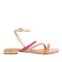 SANDALIAS DE PIEL MULTICOLOR CON METALIZADOS PARA MUJER LATAH