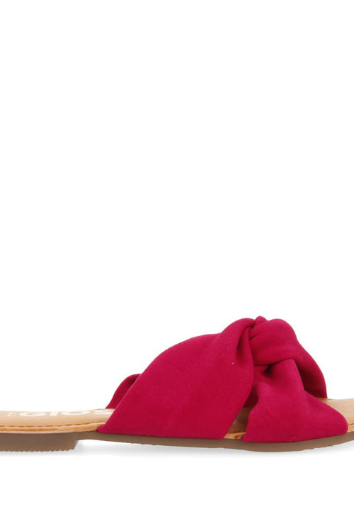 SANDALIAS ESTILO PALA FUCSIA DE PIEL PARA MUJER AGIRA