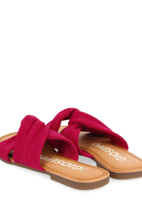 SANDALIAS ESTILO PALA FUCSIA DE PIEL PARA MUJER AGIRA