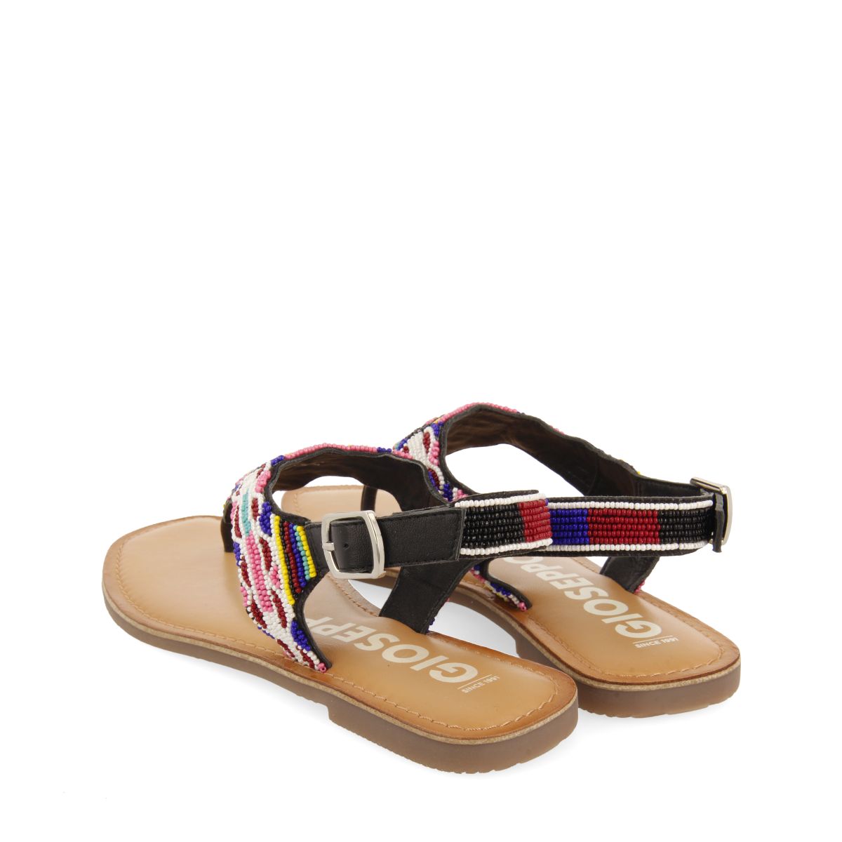 SANDALIAS ÉTNICA CON PIEDRAS MULTICOLOR PARA MUJER SAITASH