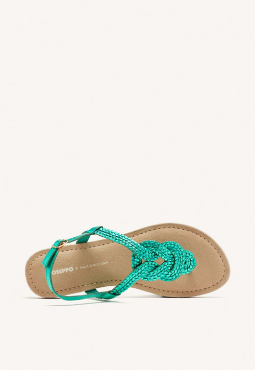 SANDALI IN PELLE INTRECCIATA PER DONNA ZUPANJA