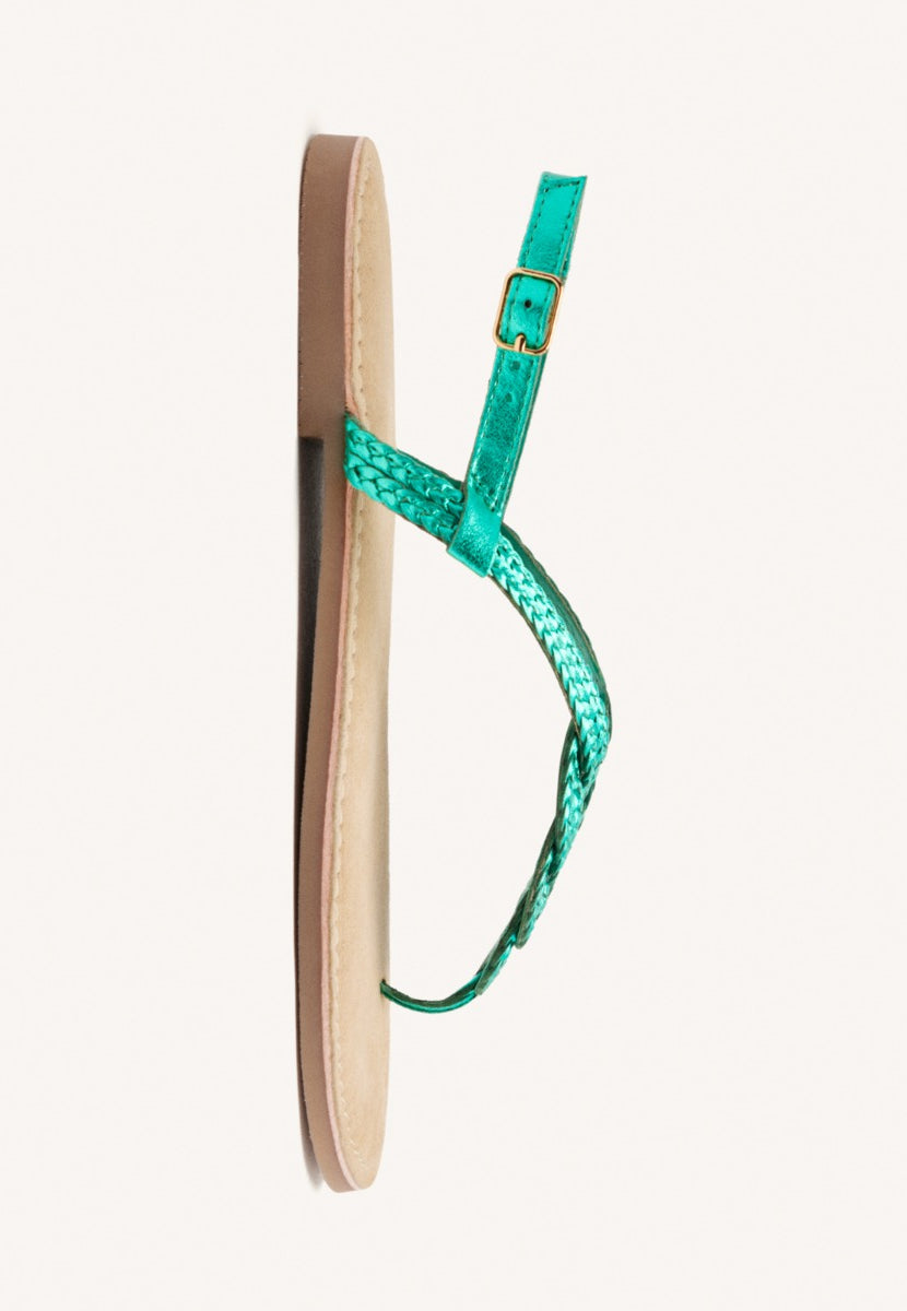 SANDALIAS DE PIEL TRENZADA ZUPANJA