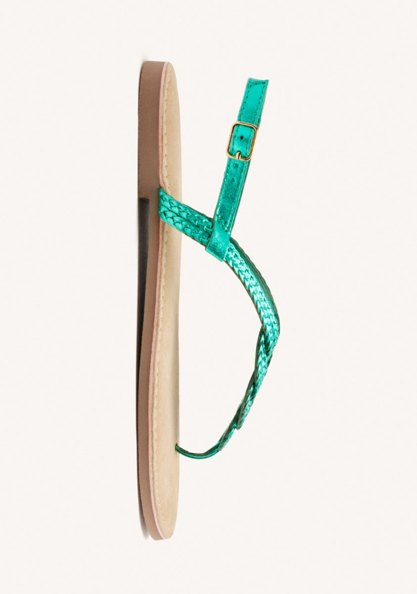 ZUPANJA BRAIDED LEATHER SANDALS