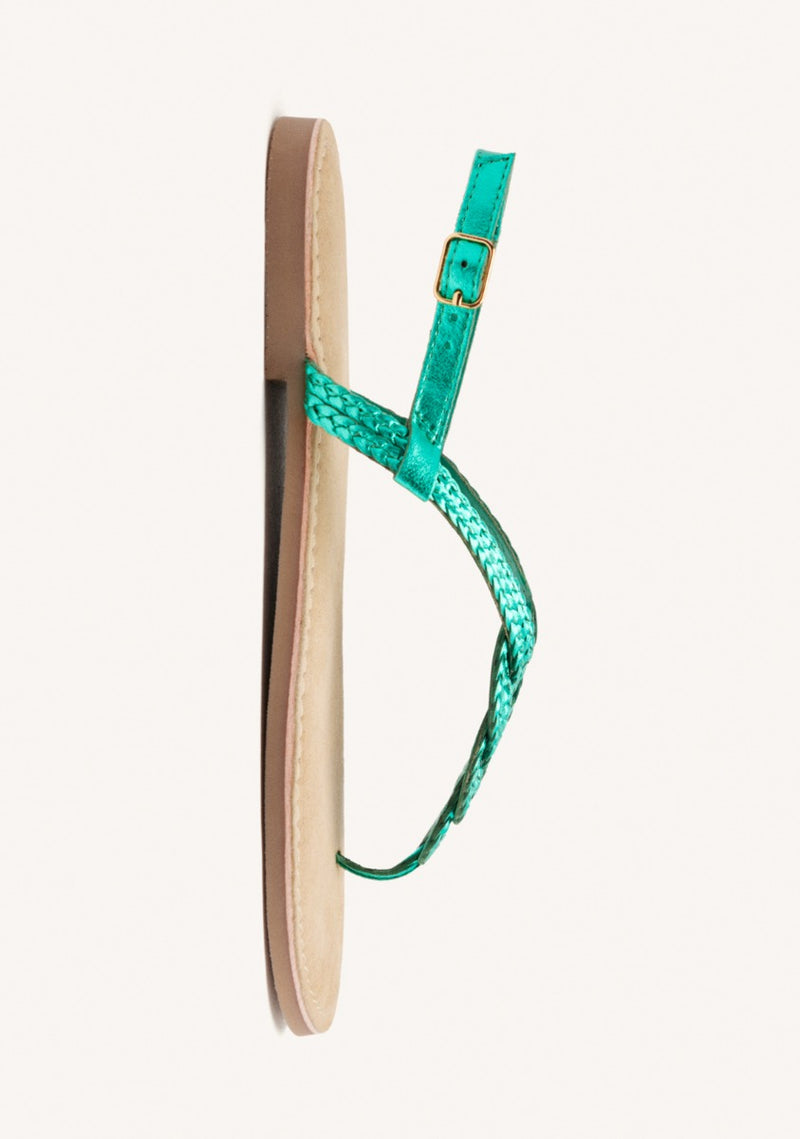 ZUPANJA BRAIDED LEATHER SANDALS
