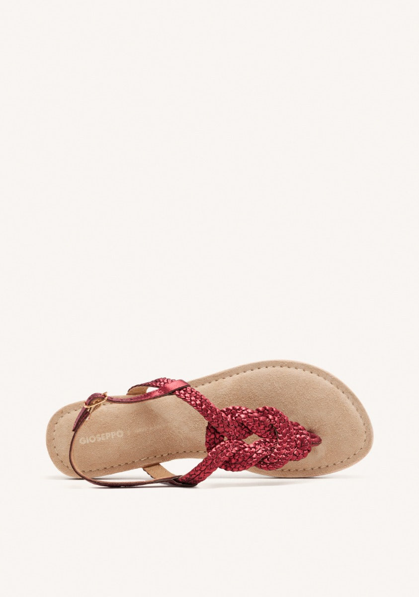 ZUPANJA BRAIDED LEATHER SANDALS