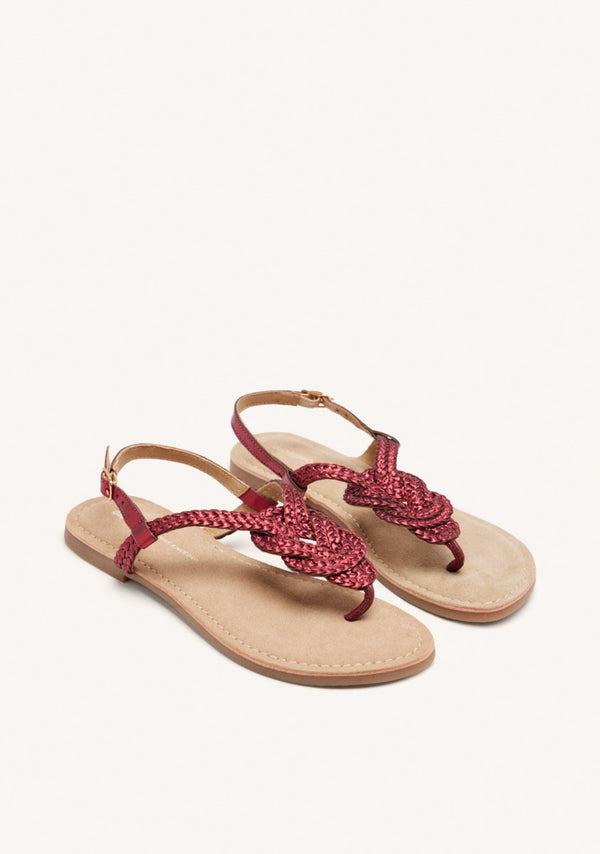 ZUPANJA BRAIDED LEATHER SANDALS