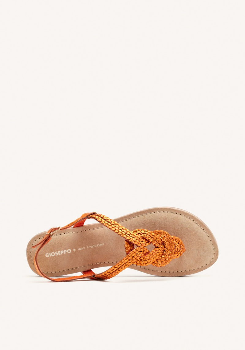 ZUPANJA BRAIDED LEATHER SANDALS