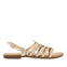 SANDALIAS DORADAS DE PIEL TRENZADA PARA MUJER LIMINA