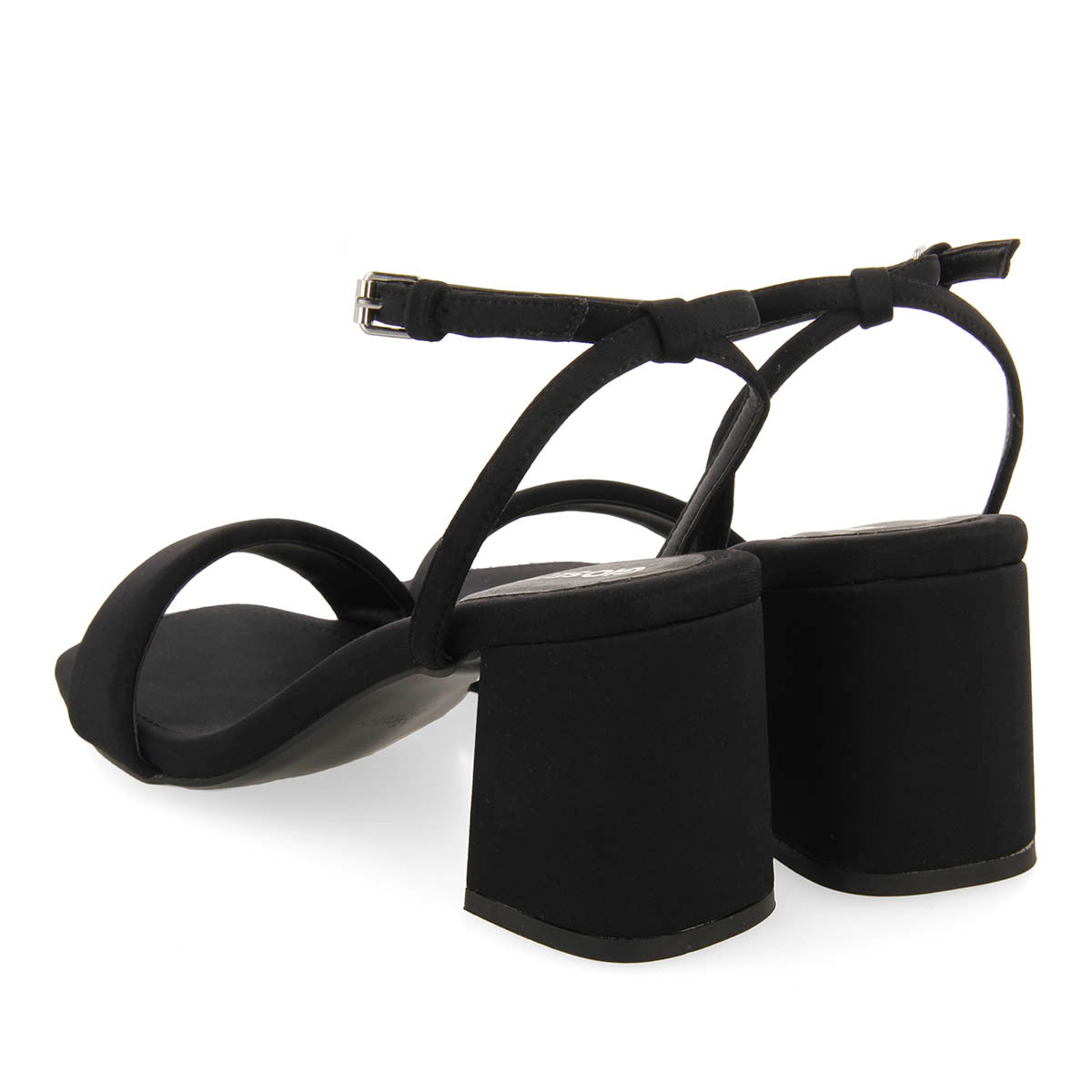 SANDALIAS NEGRAS DE TACÓN CON TIRA ACOLCHADA PARA MUJER GIARRE