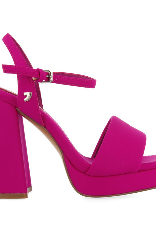 SANDALIAS FUCSIA DE TACÓN ALTO CON TIRA ACOLCHADA PARA MUJER DENTON