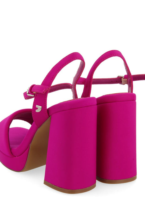 SANDALIAS FUCSIA DE TACÓN ALTO CON TIRA ACOLCHADA PARA MUJER DENTON