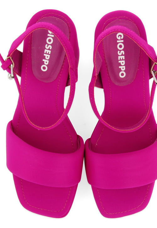 SANDALIAS FUCSIA DE TACÓN ALTO CON TIRA ACOLCHADA PARA MUJER DENTON