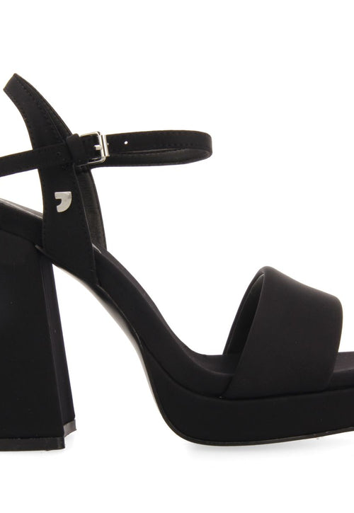 SANDALIAS NEGRAS DE TACÓN ALTO CON TIRA ACOLCHADA PARA MUJER DENTON