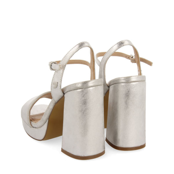 SILVER HIGH HEEL SANDALS WITH PADDED STRAP FOR WOMEN LEHIGH