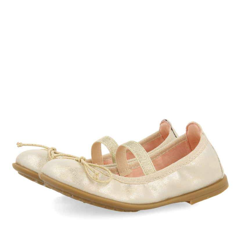 METALLIC BALLET FLATS WITH FANTASY FINISH AND ELASTIC STRAP FOR GIRLS AND BOYS REDRUTH
