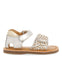 SANDALIAS DORADAS DE PIEL CON PALA TRENZADA Y CIERRE AJUSTABLE PARA BEBÉ ATHENA