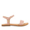SANDALI ROSA IN PELLE CON DETTAGLI METALLIZZATI PER BAMBINA ISHEM