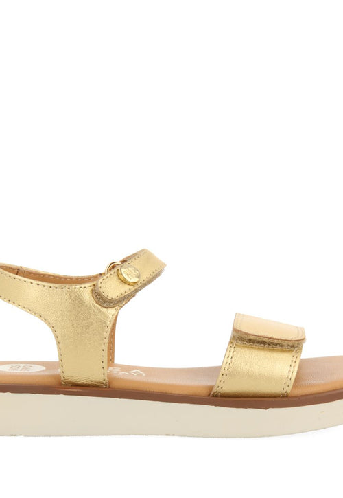 SANDALIAS DORADAS DE PIEL ESTILO GRIEGAS PARA NIÑA Y NIÑO MALFA