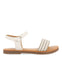 NUDE COLOR LEATHER SANDALS WITH EMBELLISHMENT AND ADJUSTABLE CLOSURE FOR GIRL AND BOY STUBICA