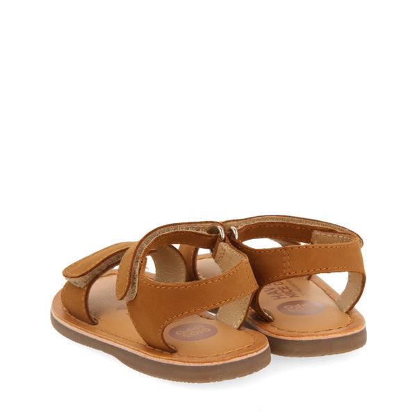 LEATHER BABY SANDALS WITH ADJUSTABLE CLOSURE PALMETTO