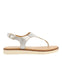 SANDALI IN PELLE ARGENTATA PER DONNA FIERZE