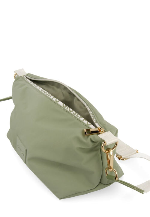 GREEN CROSSBODY BAG WITH CONTRAST HANDLE ALSEA