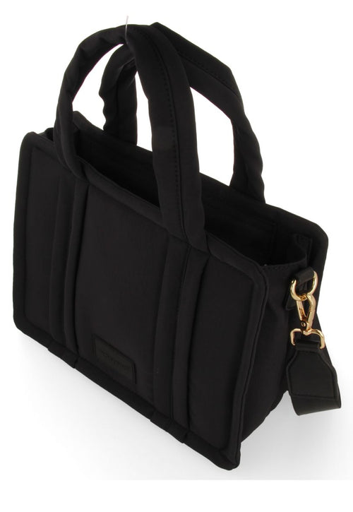 BOLSO NEGRO CON ASAS Y BANDOLERA GEREI
