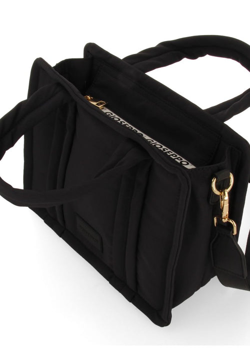 BOLSO NEGRO CON ASAS Y BANDOLERA GEREI