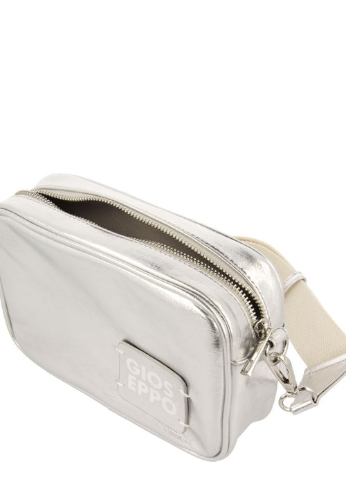 BOLSO BANDOLERA COLOR PLATEADO CLYDE  