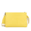 YELLOW HANDBAG WITH MULTICOLOR CHAIN DETAIL NOCATEE