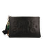 BLACK HANDBAG WITH MULTICOLOR CHAIN DETAIL NOCATEE
