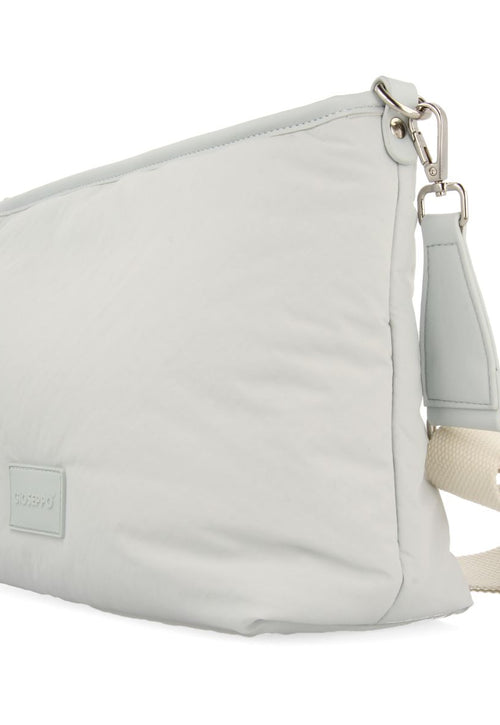 BOLSO BANDOLERA COLOR BEIGE DE NYLON CON DETALLE EN BEIGE PENDEEN