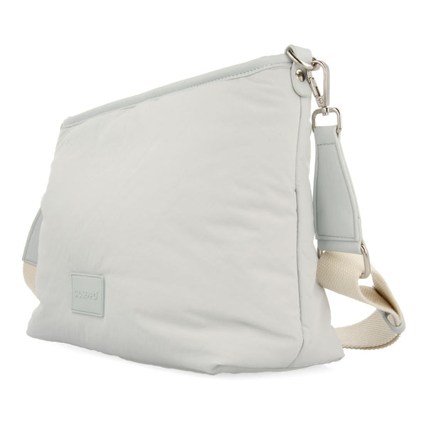 BOLSO BANDOLERA COLOR BEIGE DE NYLON CON DETALLE EN BEIGE PENDEEN