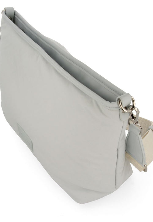 BOLSO BANDOLERA COLOR BEIGE DE NYLON CON DETALLE EN BEIGE PENDEEN