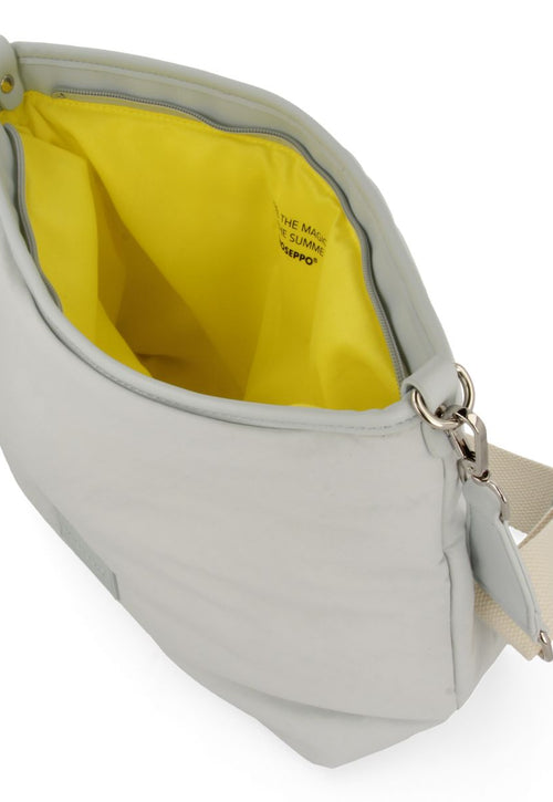 BOLSO BANDOLERA COLOR BEIGE DE NYLON CON DETALLE EN BEIGE PENDEEN