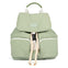 GREEN NYLON BACKPACK WITH BONSALL COLOR CONTRASTS