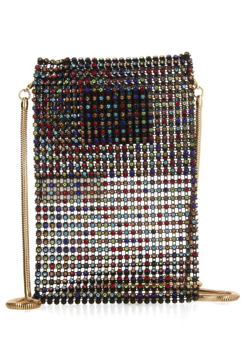 MINI BOLSO NEGRO DE MALLA METÁLICA SEILLANS