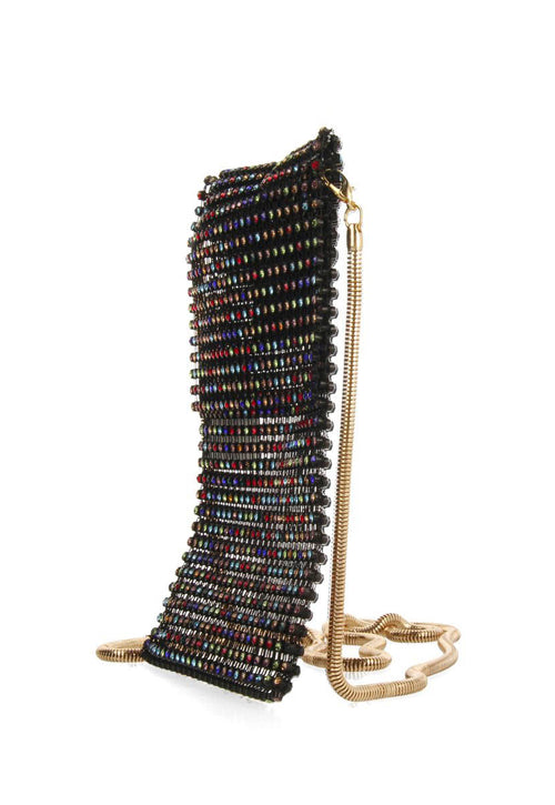 MINI BOLSO NEGRO DE MALLA METÁLICA SEILLANS