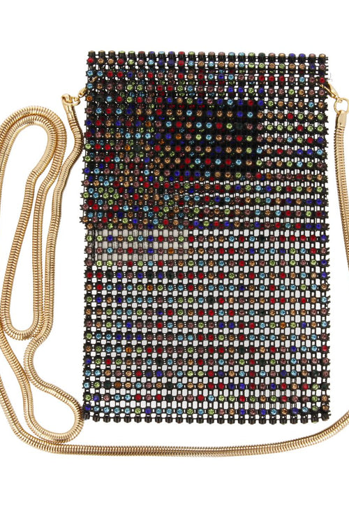 MINI BOLSO NEGRO DE MALLA METÁLICA SEILLANS