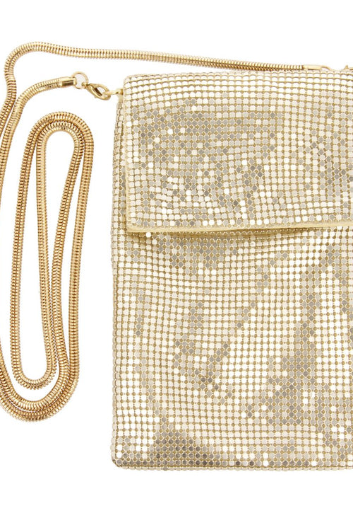 MINI BOLSO DORADO DE MALLA METÁLICA SEILLANS