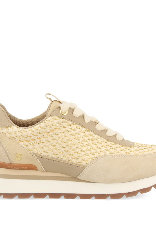SNEAKERS DORADAS CON DETALLES TRENZADOS PARA MUJER GAGGI